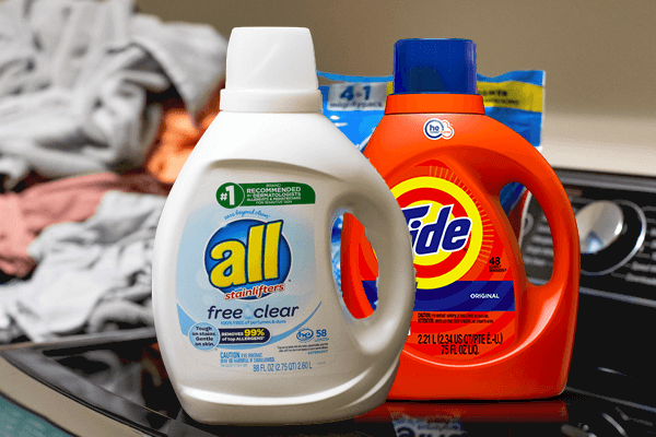 All vs Tide Laundry Detergent
